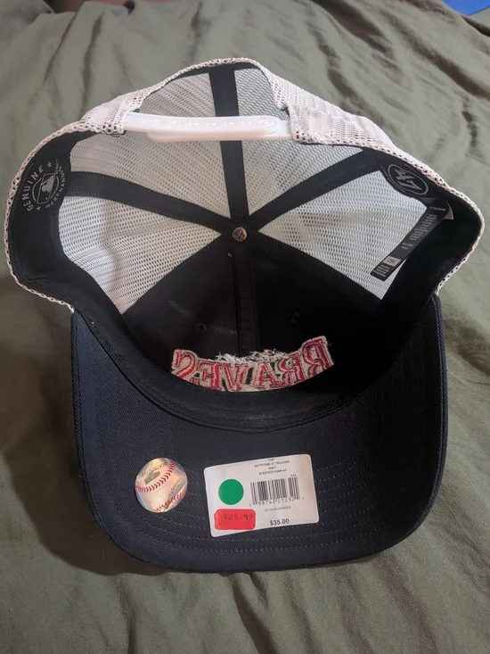 '47 Brand MLB Atlanta Braves Keystone Snapback Trucker Mesh Mens Hat Cap NEW - Picture 5 of 8